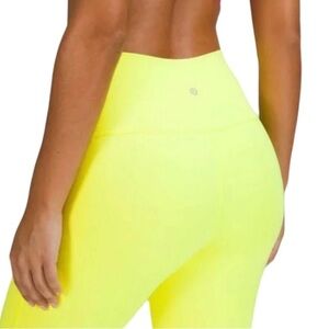Lululemon EUC Align High-Rise Double Lined, Pant Bright Yellow size 4